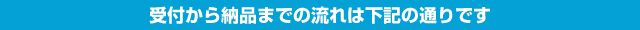受付から納品までの流れ